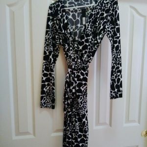 The Limited Animal print wrap dress